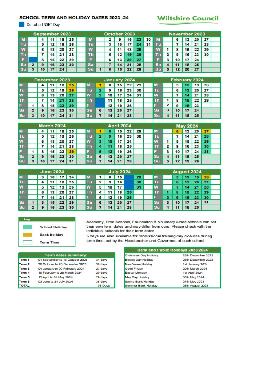 Term Dates - Kingdown School